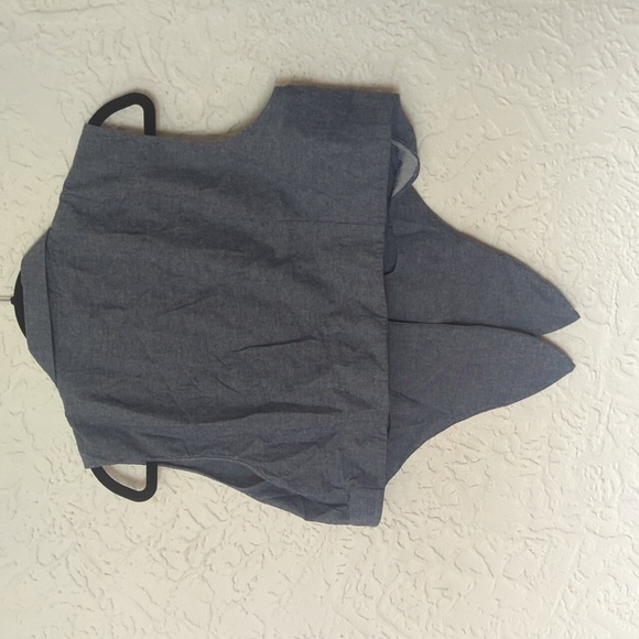 Trashy Diva Retro Vintage Cropped Chambray Denim Cotton Summer Crop Top - Picture 3 of 5